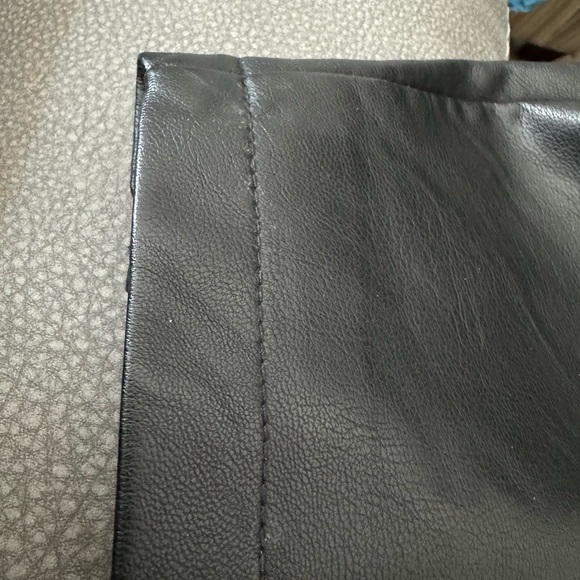 Levi Faux Leather Jacket Sz large Black - Picture 7 of 7